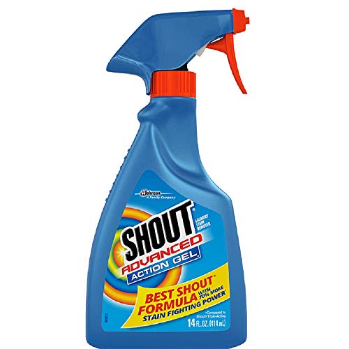 Shout Advanced Spray and Wash Gel Stain Remover for Clothes Best Shout Formula 14 fl oz Multicolor